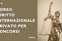 diritto internazionale privato per concorsi