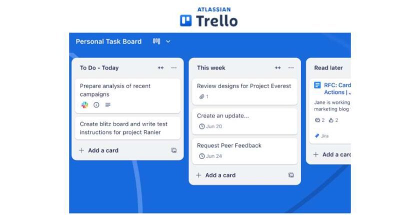 Trello - applicazione per organizzare il lavoro